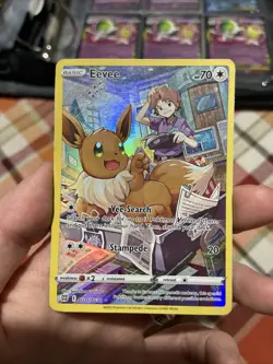 Eevee Trainer Gallery Ultra Rare Holo Card TG11/TG30 Swsh09 Brilliant Stars - Image 1
