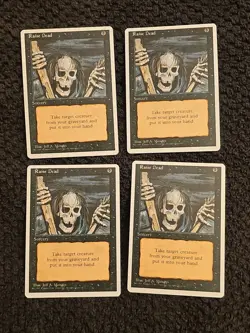 4x 🔮 Raise Dead 🔮 MTG 4th Edition LP/MP Magic The Gathering - Image 1