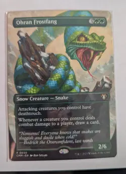 1x Ohran Frostfang Borderless 0650 NM - Magic MTG CMM x1 - Image 1