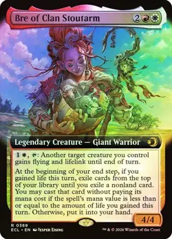 Bre of Clan Stoutarm Foil Extended Art Lorwyn Eclipsed NM MTG - Image 1