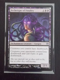 Archetype of Finality #58 MTG [Born of the Gods] Black Enchantment Creature NM - Image 1
