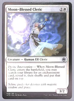 Moon-Blessed Cleric - Foil - 26 - Adventures in the Forgotten Realms (AFR) MTG - Image 1