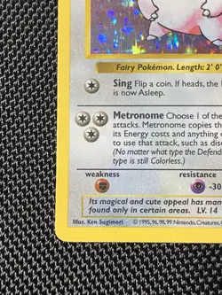 Pokemon: Clefairy #5/102 Shadowless Base Set Holo Rare 1999 Vintage WOTC LP/MP - Image 5