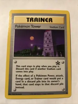 Pokemon Tower #42 Black Star Promo Trainer WOTC Pokemon Card NM - Image 1