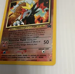 Pokemon Entei 34/53 Wotc Promo Reverse Holo Promo 80HP 2001 English - Image 4