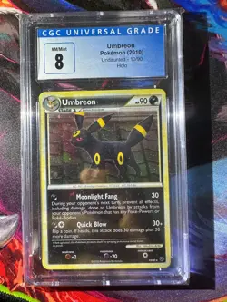 Umbreon 10/90 Undaunted Holo CGC 8 NM/Mint Pokemon TCG - Image 1