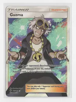 Pokemon TCG Guzma Holo SM - Burning Shadows #143/147 (Full Art) - Image 1
