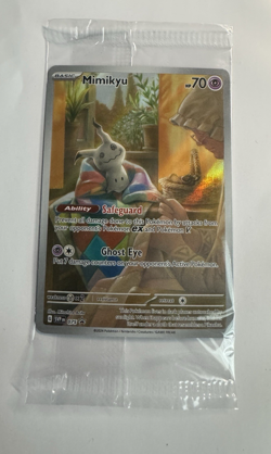 SEALED Pokemon Mimikyu SVP 075 Paldean Fates Black Star Promo - Image 1