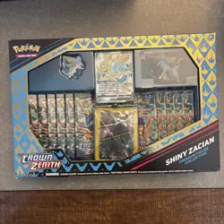 SEALED Pokemon Crown Zenith Shiny Zacian Premium Figure Collection Box - Image 1