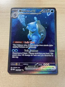 Blastoise ex 200/165 Sv: Scarlet & Violet 151 Holo (Near Mint or Better) Pokemon - Image 1