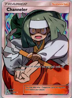 Channeler 232/236 Rare Ultra Unified Minds Pokemon Moderately Played - Image 1