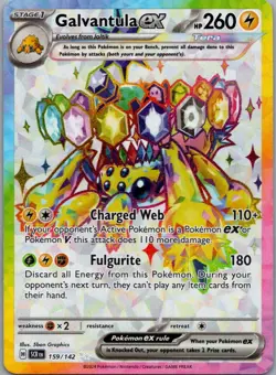 Galvantula ex 159/142 Ultra Rare Stellar Crown Pokemon Near Mint - Image 1