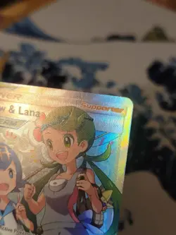 Mallow and Lana Tag Team 231/236 Pokemon TCG Cosmic Eclipse Full Art Holo LP - Image 3