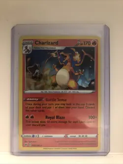 Charizard 025/185 Pokemon Vivid Voltage Cracked Ice Holo Promo Rare - Image 1