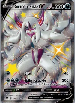Grimmsnarl V SV116/SV122 Holo Rare V Shining Fates Shiny Vault Pokemon Near Mint - Image 1