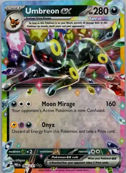 Umbreon ex 060/131 Double Rare Prismatic Evolutions Pokemon Lightly Played - Image 1