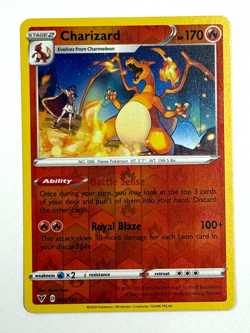 Pokemon TCG Charizard 025/185 Reverse Holo SWSH04: Vivid Voltage - Image 1
