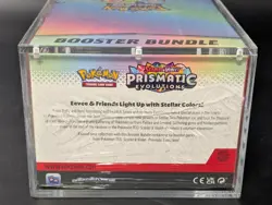 Pokemon TCG S&V Prismatic Evolutions Booster Bundle Display Case w/Acrylic Case - Image 3