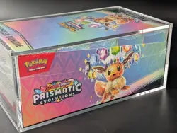 Pokemon TCG S&V Prismatic Evolutions Booster Bundle Display Case w/Acrylic Case - Image 4