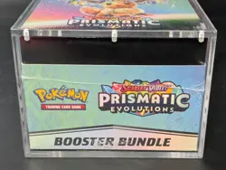 Pokemon TCG S&V Prismatic Evolutions Booster Bundle Display Case w/Acrylic Case - Image 5