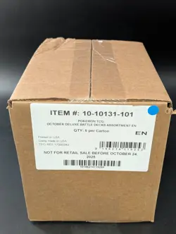 Pokemon Mega Battle Deck: Mega Gengar Ex and Mega Diancie Ex 6 Box Case Sealed - Image 1
