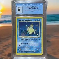 2001 Pokemon Neo Revelation Shining Magikarp Holo #66/64 Secret Rare CGC 6 - Image 1
