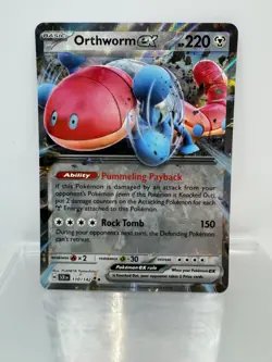 Pokemon TCG: SV07 Stellar Crown - Orthworm ex (Foil Double Rare 110/142) - Image 1