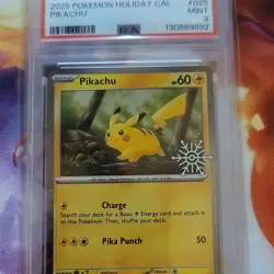 Pokemon Pikachu PSA 9 Lot of 2 - Holiday Calendar & Trick or Trade - Image 2