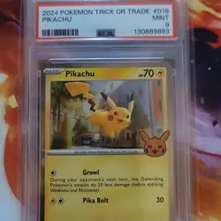 Pokemon Pikachu PSA 9 Lot of 2 - Holiday Calendar & Trick or Trade - Image 3
