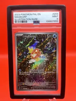 🔥 Pokemon TCG - Magikarp -Illustration Rare -Paldea Evolved - PSA 9 w/ Guard ⁉ - Image 1