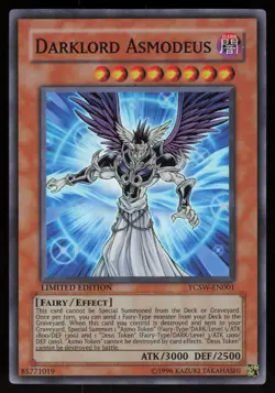 Darklord Asmodeus YCSW-EN001 Super Rare Yu-Gi-Oh - Image 1