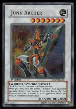 Junk Archer DP09-EN016 Ultra Rare Duelist Pack: Yusei 2 1st Edition Yu-Gi-Oh - Image 1