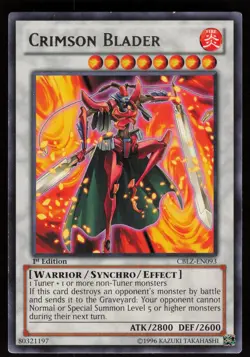 Crimson Blader CBLZ-EN093 Rare Cosmo Blazer 1st Edition Yu-Gi-Oh - Image 1
