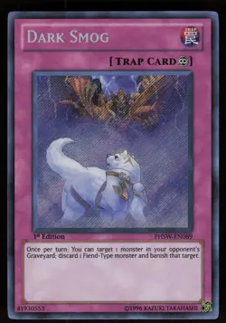 Dark Smog PHSW-EN089 Secret Rare Photon Shockwave 1st Edition Yu-Gi-Oh - Image 1