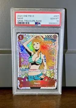 Nami One Piece 2024 OP06 Treasure Rare English TR ST01-007 PSA 10 - Image 1