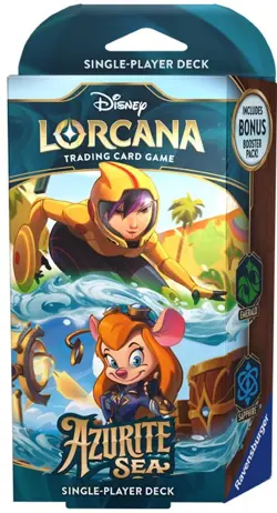 Disney Lorcana: Azurite Sea Starter Deck (Emerald & Sapphire) - SEALED New - Image 1
