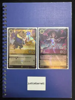 Lorcana Magical Places Promo Belle Accomplished Mystic & Beast Gracious Prince - Image 1