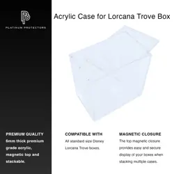 Acrylic Display Case for Disney Lorcana Trove Box Premium Magnetic Top 6mm - Image 3