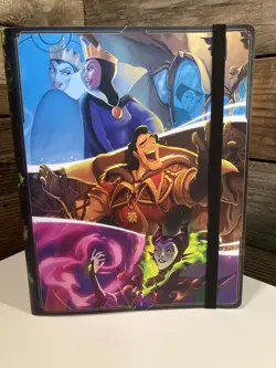 Disney Villains 9-Pocket Binder/Portfolio Holds 252 Cards 2025 Lorcana EMPTY - Image 1