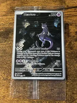 Pokemon TCG Mewtwo 052 Scarlet & Violet Promo Holo Card Sealed - Image 1