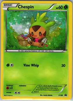 Chespin (Collector Chest) XY88 Holo XY Promos - Pokemon Card - NM - Image 1