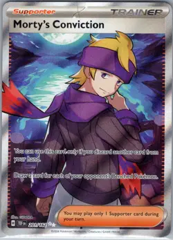 Morty's Conviction 201/162 SV05: Temporal Forces - Pokemon Card - NM - Image 1