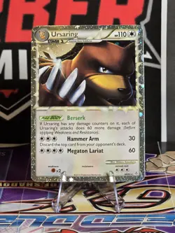 Pokemon TCG Ursaring Prime Unleashed Holo Card 89/95 Rare - Image 1