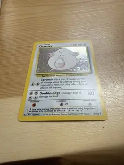 Pokemon Chansey Holo Rare TCG Card Base Set Unlimited 3/102 - Image 2
