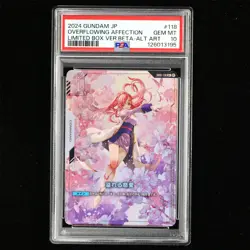 PSA GEM MT 10 2024 Gundam Card Game JPN. #118 Overflowing Affection - Image 1