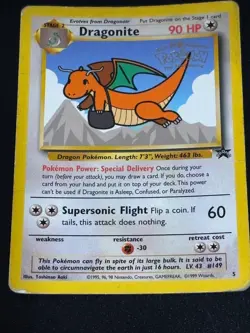 Pokemon Dragonite, USED good condition, WB Movie Promo Card, 1999 - Image 1