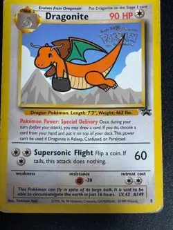 Pokemon Dragonite, USED good condition, WB Movie Promo Card, 1999 - Image 2