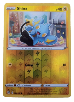 Reverse Holo Shinx 049/172 Brilliant Stars Common Pokemon TCG Trading Card (A0 - Image 1