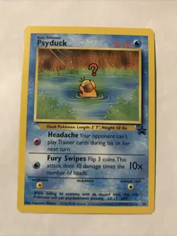 Pokemon Card - Psyduck WOTC Black Star League Promo #20 - Image 1
