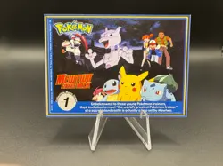Rare BLASTOISE PokeTrivia Card #09, 1999 Burger King, Pokemon Movie Scene 1 - Image 2